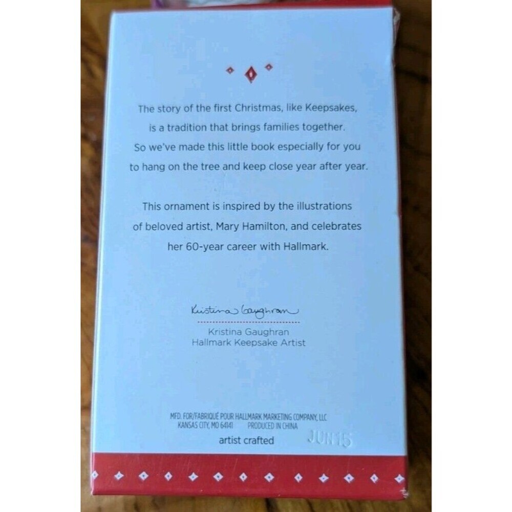 Hallmark Keepsake Tree Ornament The First Christmas Book & Ornament 2015 - Picture 3 of 9